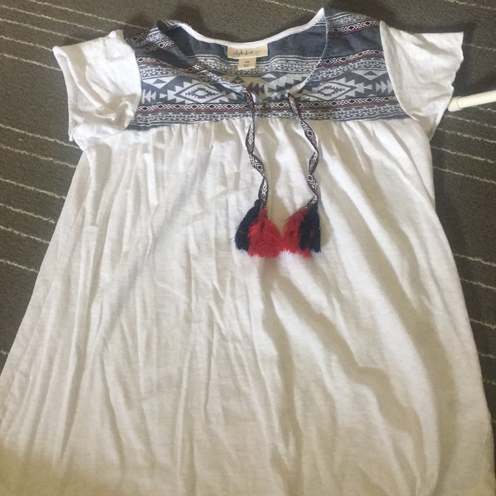 embroidered top